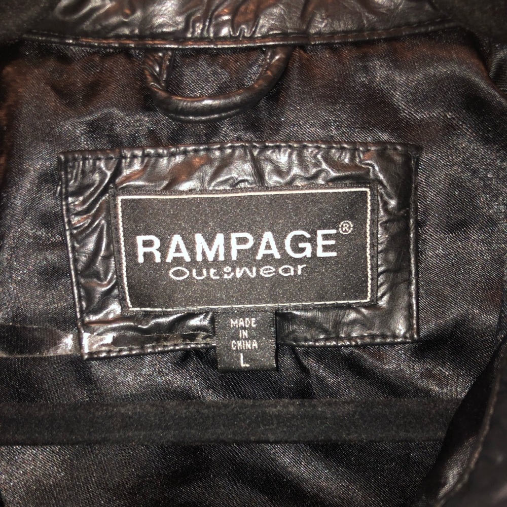 90’s Vintage Faux Leather Button-up Jacket